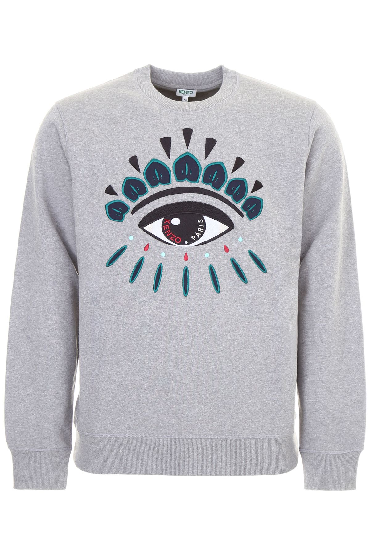 KENZO SWEATSHIRT WITH EYE EMBROIDERY,10619034