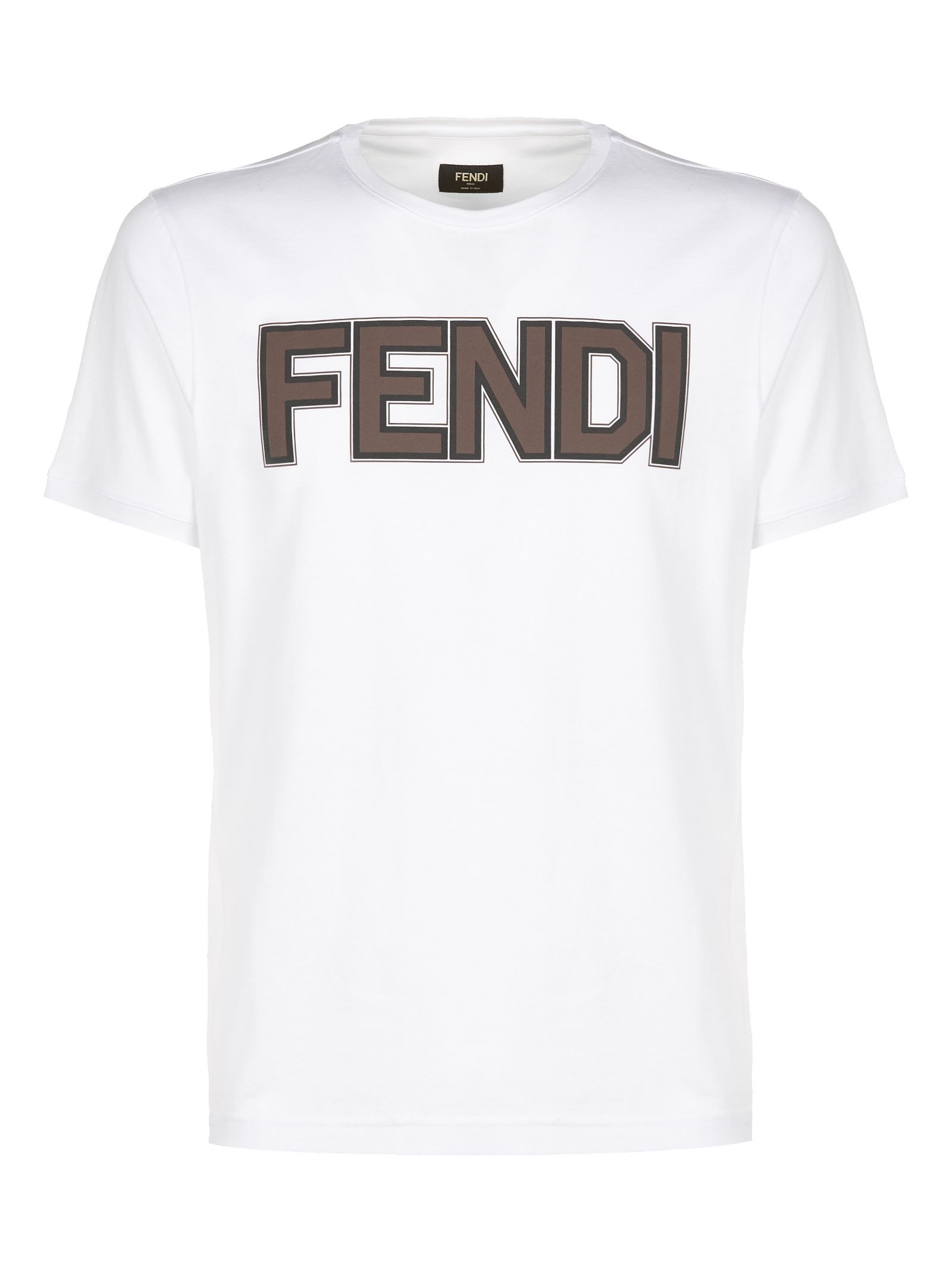 italist | Best price in the market for Fendi Fendi Logo T-shirt ...