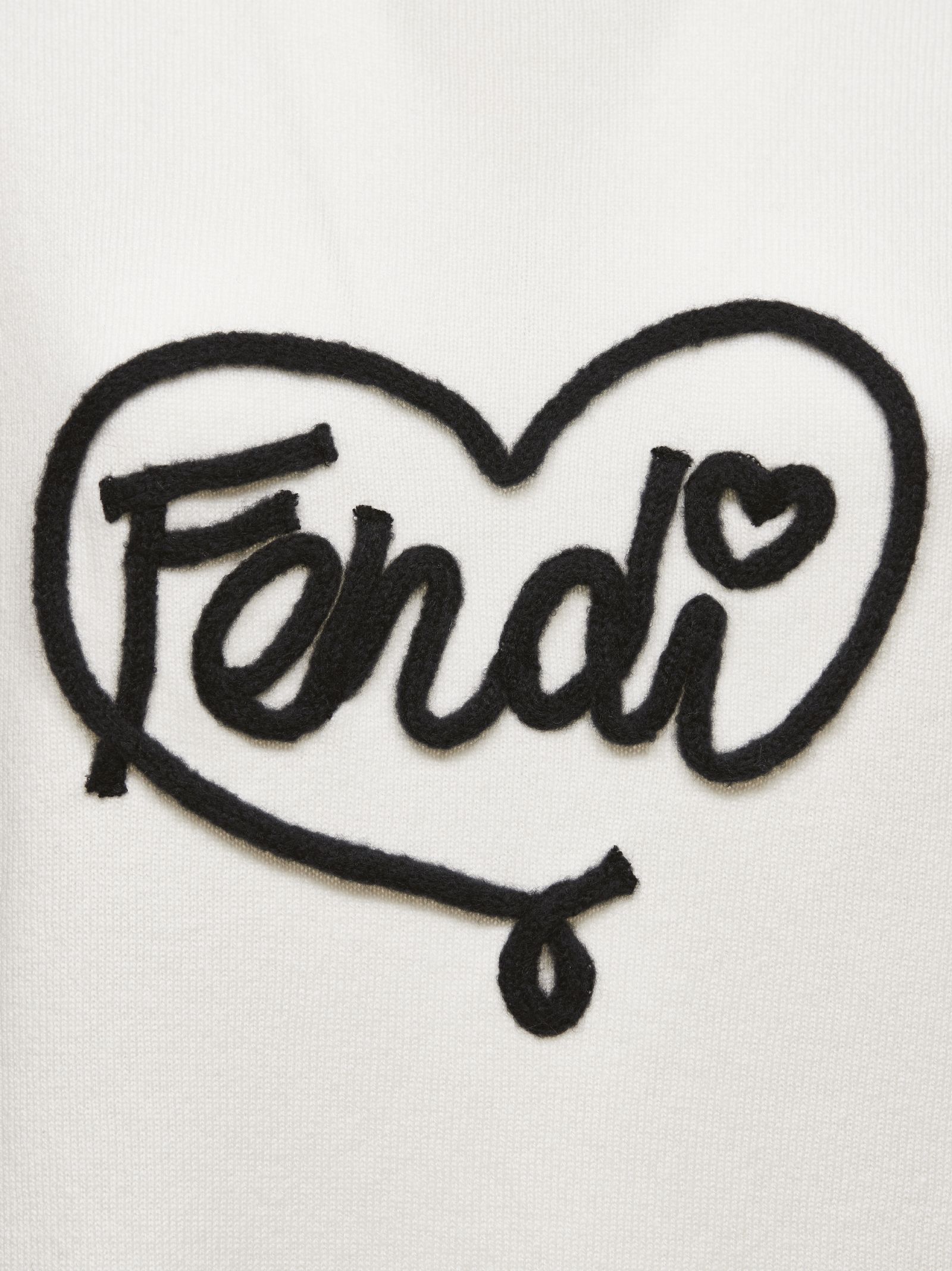 italist | Best price in the market for Fendi Fendi Heart Logo Sweater ...