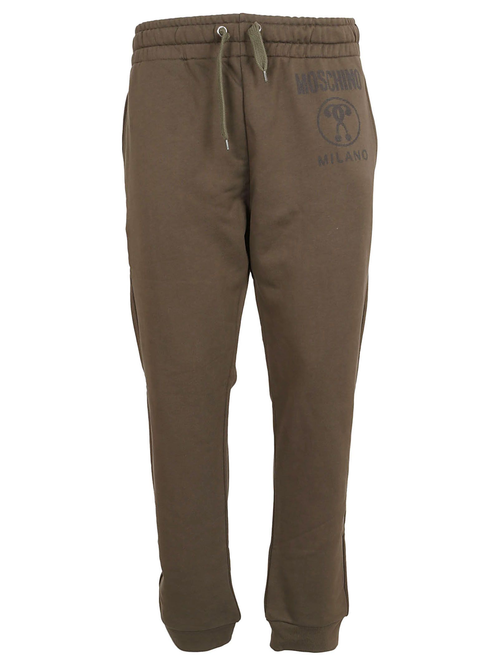 moschino tape cuffed track pants