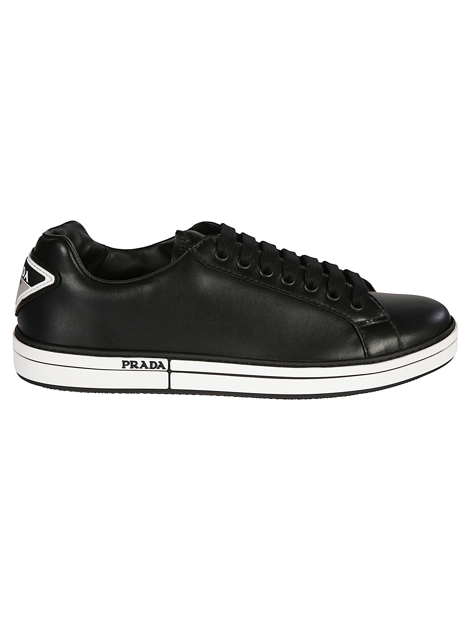 prada triangle logo sneakers