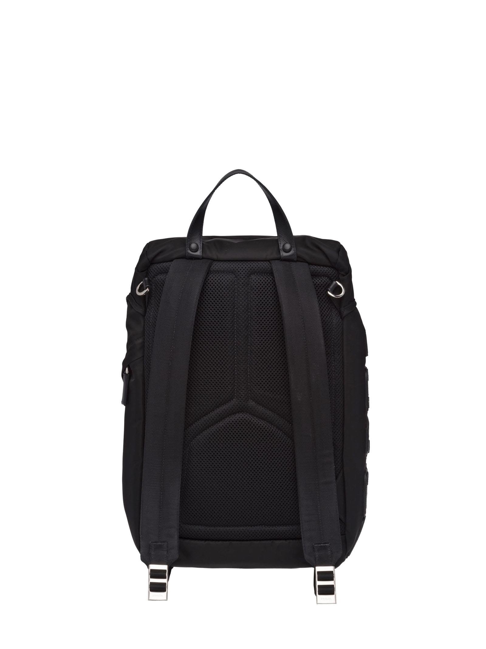 saffiano leather backpack prada