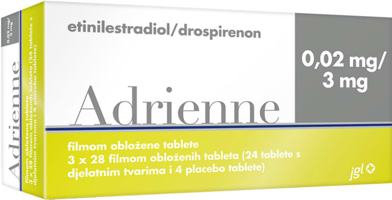 Adrienne 0,02 mg/3 mg tablete