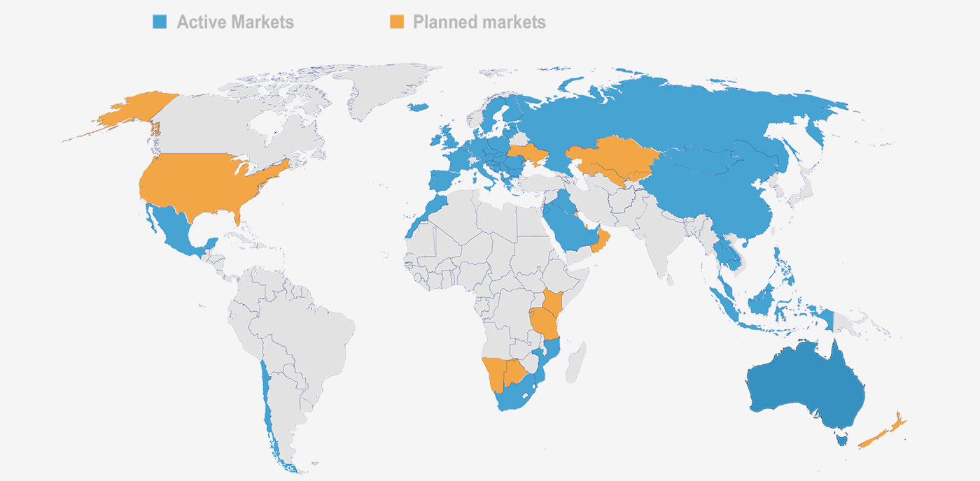 Markets map