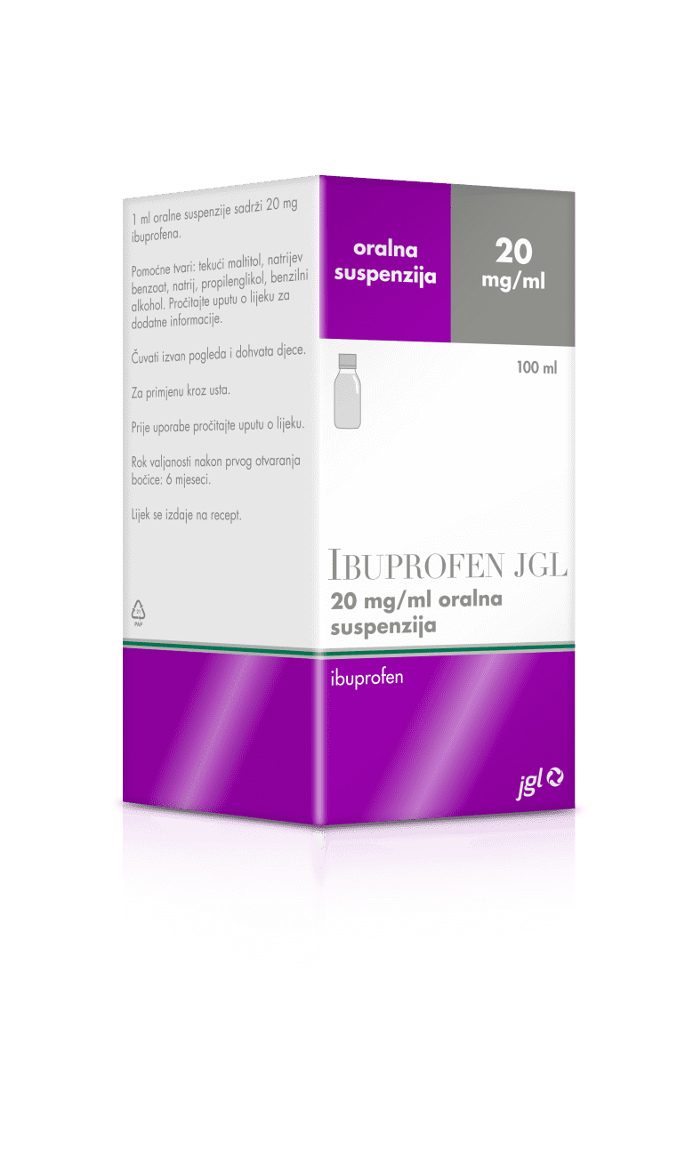 Ibuprofen JGL 20 mg/ml oral suspension