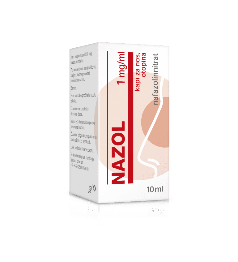 Nazol 1 mg/ml nasal drops, solution