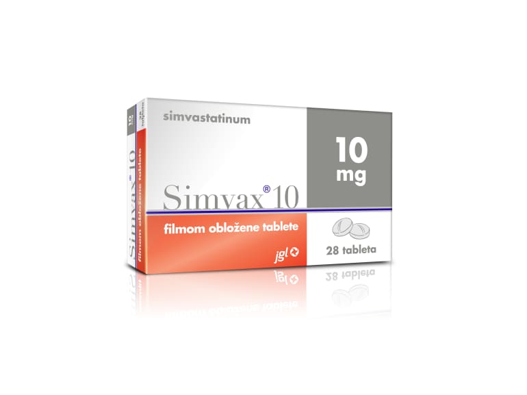 Simvax filmom obložene tablete