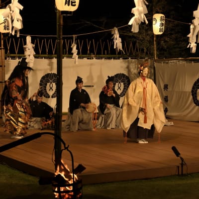 Takigi Noh (temple Kofukuji)