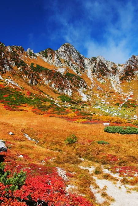 senjojiki cirque at japanese central alps