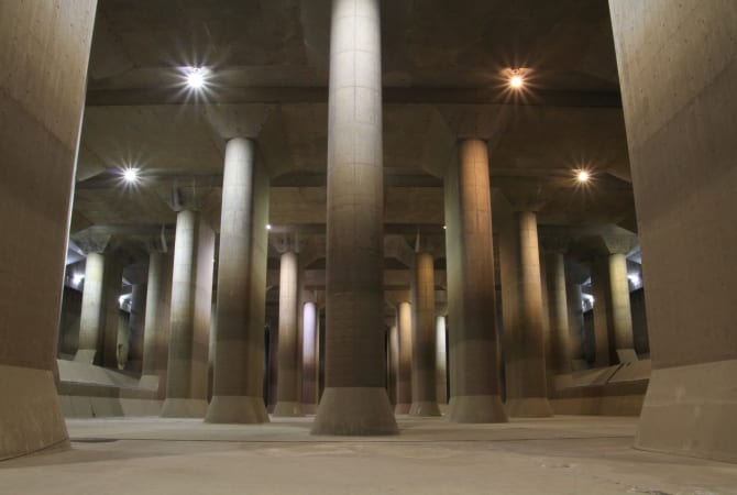 Kasukabe Underground Flood Protection Tank