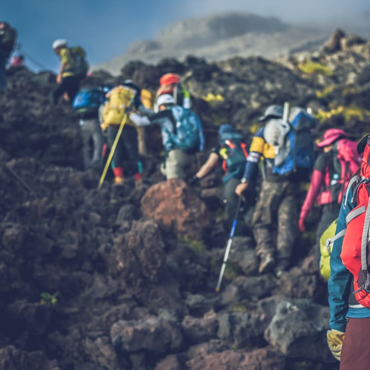 Climbing Mount Fuji