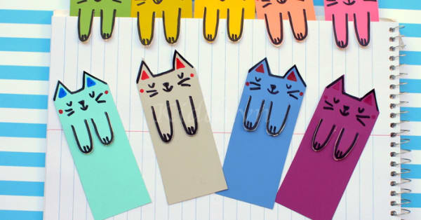 Chỉ với 1 phút có ngay bookmark siêu đáng yêu cho bé