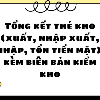 [DOWNLOAD] Bảng tổng hợp thẻ kho