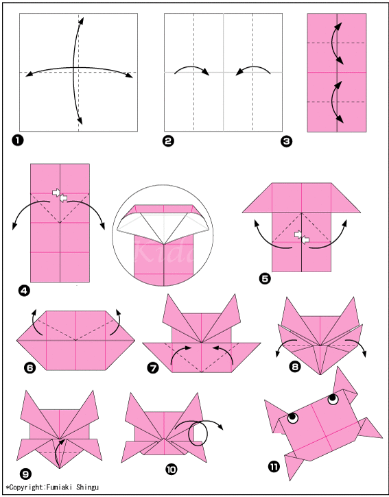 20 gợi ý gấp giấy Origami ngộ nghĩnh cho con