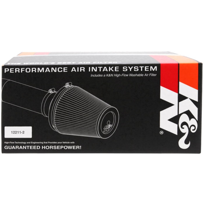 Silver K/&N Engineering Short Ram K/&N 69-8520TS Typhoon Air Intake Kit