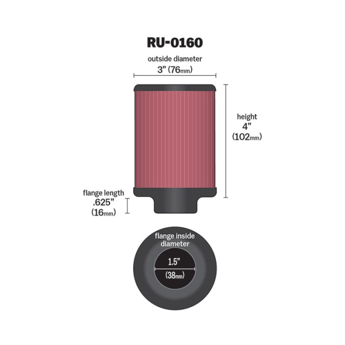 Air Filter K/&N RU-0160