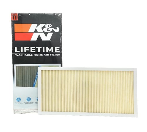 Each K&N HVAC filter comes with K&N's Lifetime Limited Warranty