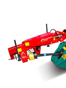 Kverneland 2500 H, hydraulic suspension and direct drive cutterbar for improved performance on field