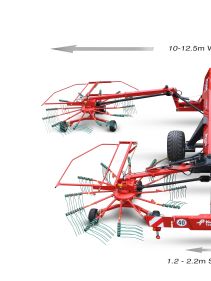 Four rotor rakes - Kverneland 95130 C - 95130 C, provides optimal Headland Management