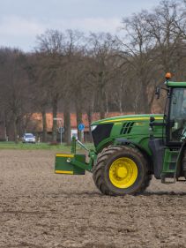 Kverneland PG RG, compact transported on the road by tractor