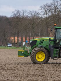 Kverneland PG RG, compact transported on the road by tractor