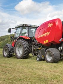 Fixed Chamber round balers - VICON RF 4225, maximal capacity in all crop conditions, the system ensures maximal bale rotation