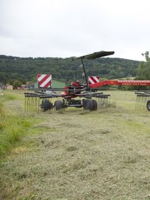 Double Rotor Rakes - Andex 714T VARIO - 714T EVO, CompactLine Gearbox provides almost maintenance free and great strengt during operation