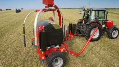 Round Bale Wrappers - Kverneland 7850, easy to use in operation and provides high volume wrapping operations