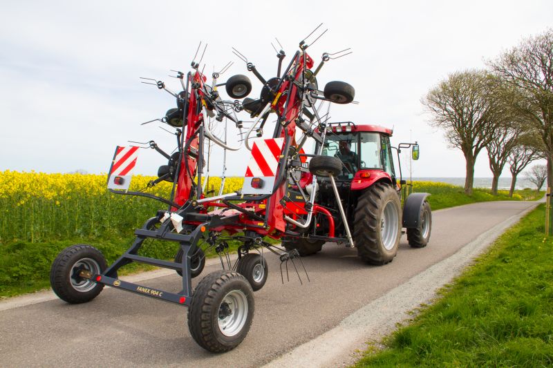 Tedders, Trailed - VICON FANEX 904C - 1124C, purpose-built for smaller tractor but will also operate with larger ones