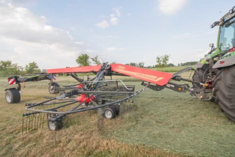 Double rotor rakes