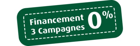 Profitez d'un crédit 0% sur 3 campagnes**