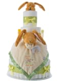 Love You to the Moon Neutral Baby Shower Diaper Cake