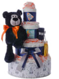 Love You to the Moon Baby Boy Diaper Cake by Lil' Baby Cakes