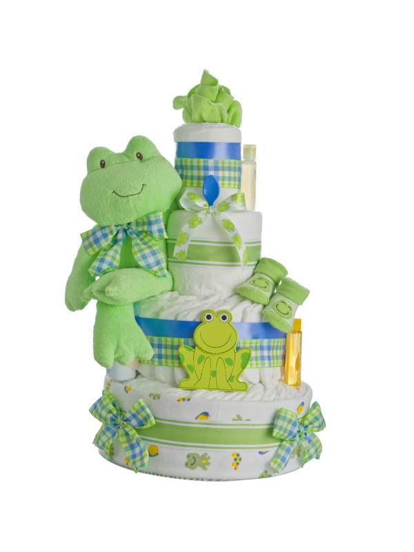Lil' Froggie 4 Tier Diaper Cake