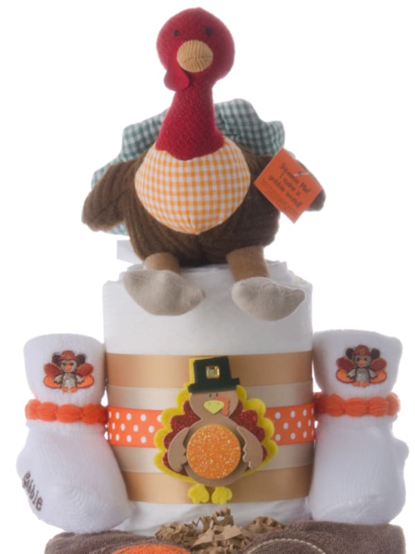 Lil Baby Cakes Thanksgiving Turkey Diaper Cake