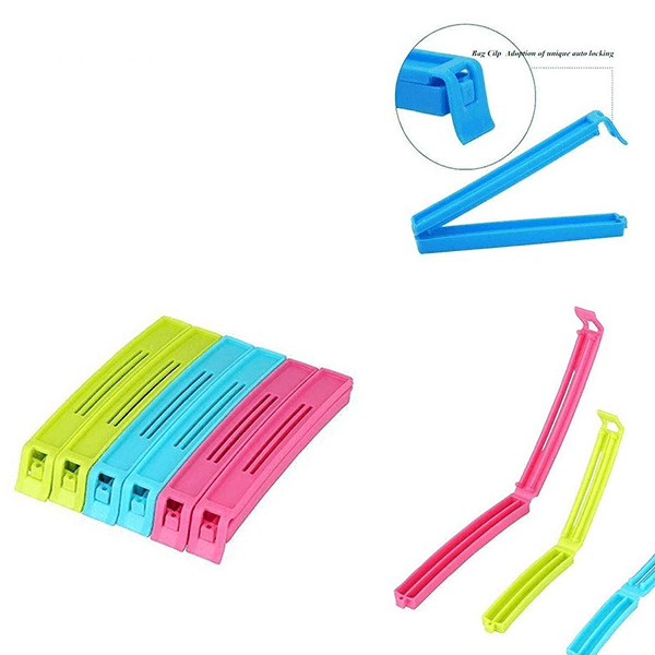 Multicolor plastic food clip sealer slider6 z5eht2