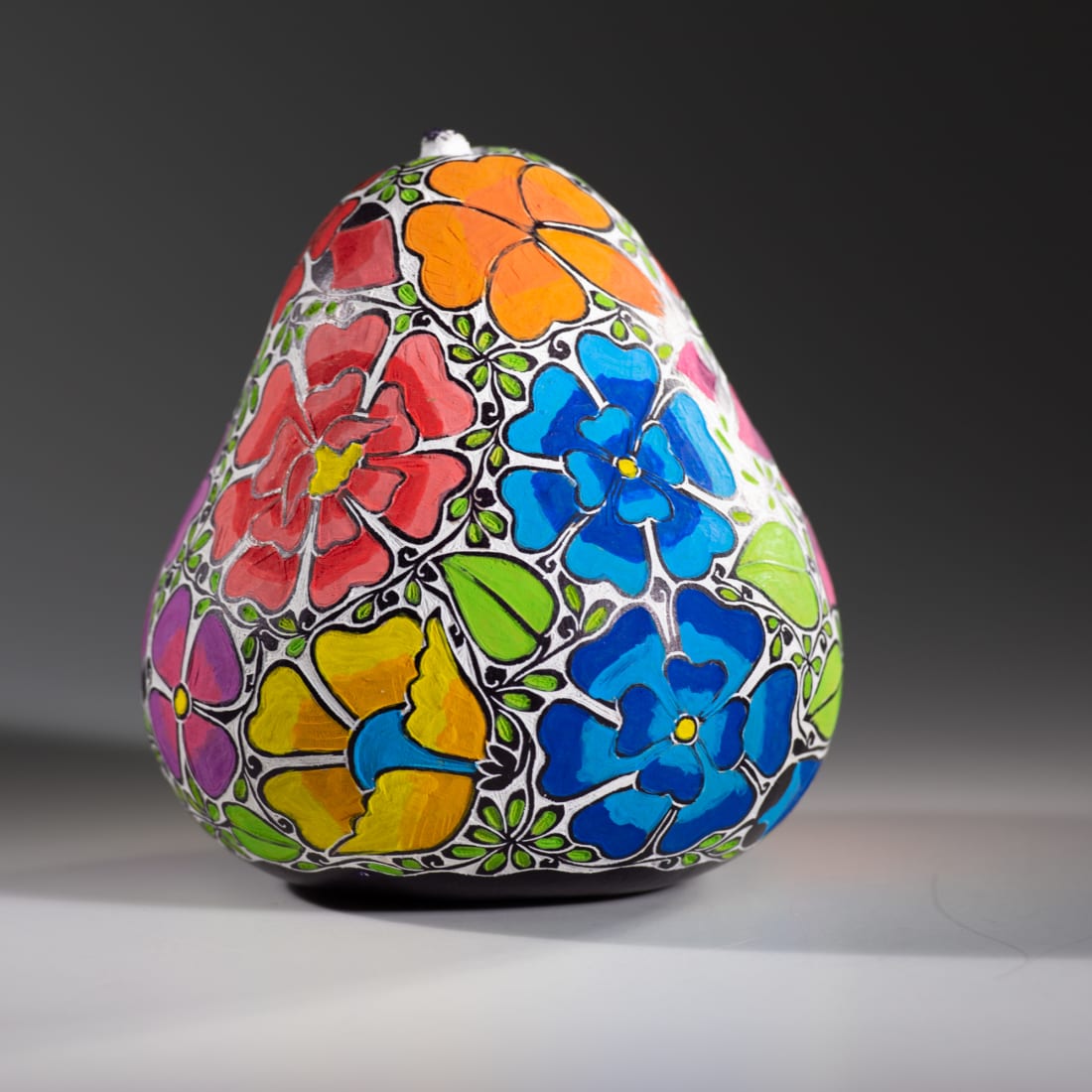 Fair Trade Fancy Flower Bouquet Gourd Art By Lucuma Designs