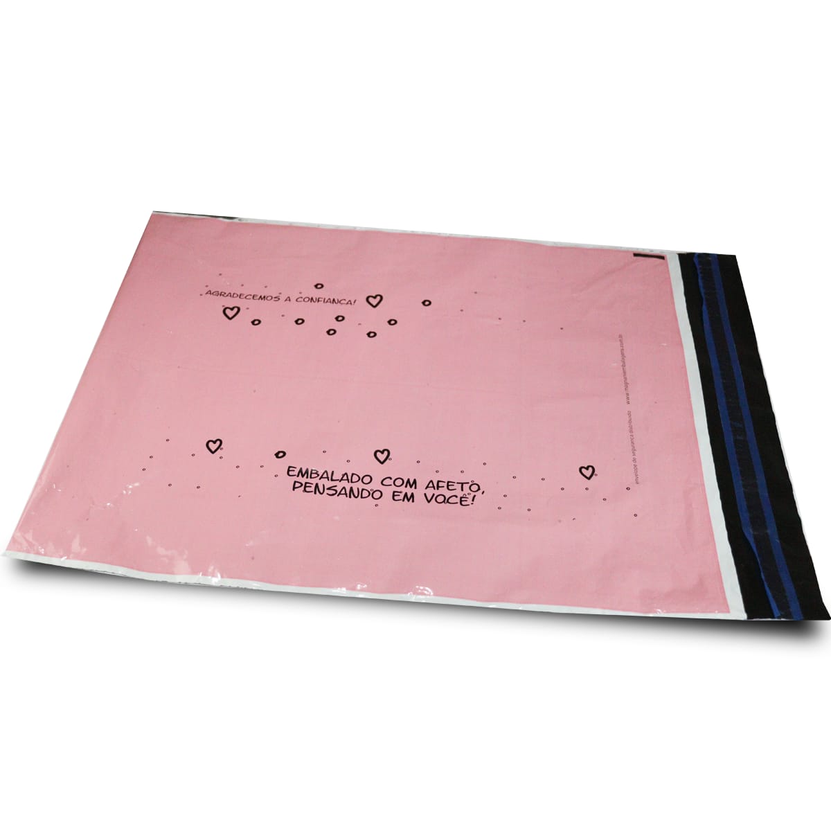 Envelope de Segurança Rosa G 40x50 Biodegradável, sem bolha