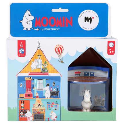 Moomin Plastic House and 9 Figures Martinex Finland 