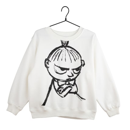 Moomin Manna Sweatshirt Sketch7 white