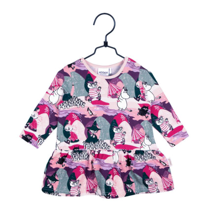 Muumi Puro-mekko vauvalle roosa