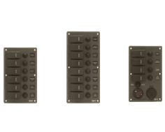 Switch Panels (Sealed Rocker Switches) - 6P Water-resistant with Backlight Modules