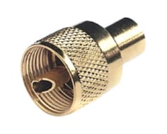 Glomex PL259 Connector Twist On Gold Plated For RG58 RA132GOLD