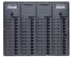 12v Dc Circuit Breaker Panel 48 Way Square A/log Meter (907-AM)