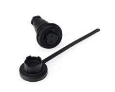 IP68 - Specified Pin Variant In-Line Socket and Cap Kit. Screw Connection. - 3-Pin