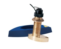 B744VL Bronze Thru-hull Mount Long Stem Transducer with Depth Temp & Speed (Inc faring block)