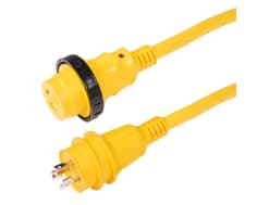 Cordset, 30A 125V, 25', Yellow