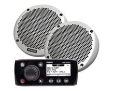 MS-RA55 Marine Stereo With EL602 6 Inch Slimline Marine Speakers Bundle