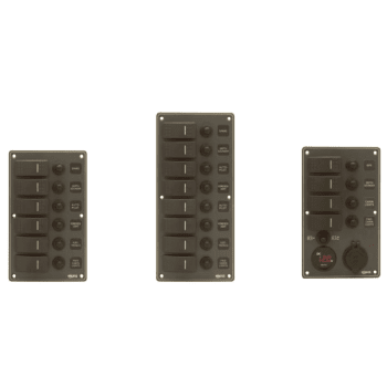 Switch Panels (Sealed Rocker Switches) - 6P Water-resistant with Backlight Modules
