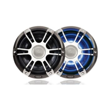 SG-CL65SPC 6.5 Inch 230 WATT Coaxial Sports Chrome Marine Speaker with LEDs